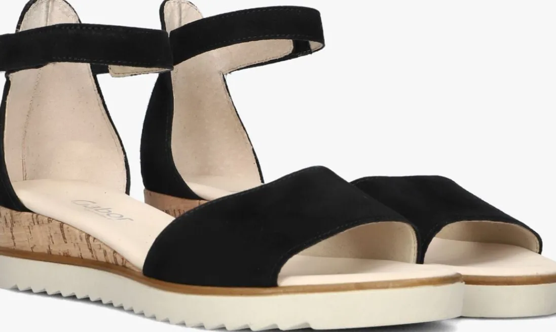 GABOR e sandalen met hak 780 zwart Sale