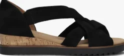 GABOR e sandalen met hak 782 zwart Outlet