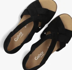 GABOR e sandalen met hak 782 zwart Outlet