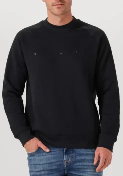 GENTI e trui basic logo sweater zwart Outlet