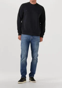 GENTI e trui basic logo sweater zwart Outlet