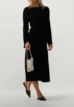 GESTUZ e midi jurk antaligz wool dress zwart Online