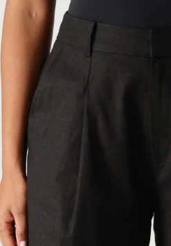 GESTUZ e pantalon elarahgz linen hw pants zwart Sale