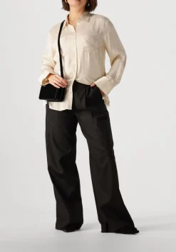 GESTUZ e pantalon elarahgz linen hw pants zwart Sale