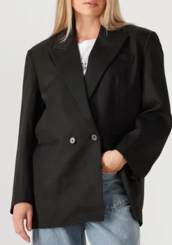 HAUTE L'AMITIÉ e haute l'amitié blazer premiere oversize triangle blazer zwart Clearance