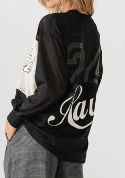 HAUTE L'AMITIÉ e haute l'amitié blouses drift mix logo blouse zwart Clearance