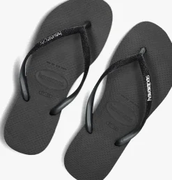 HAVAIANAS e teenslippers slim glitter ii zwart New