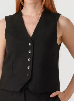 HERSKIND e gilet double up vest zwart Clearance
