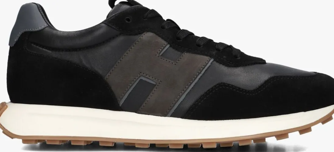 HOGAN e lage sneakers h601 allacciato h patch zwart Best
