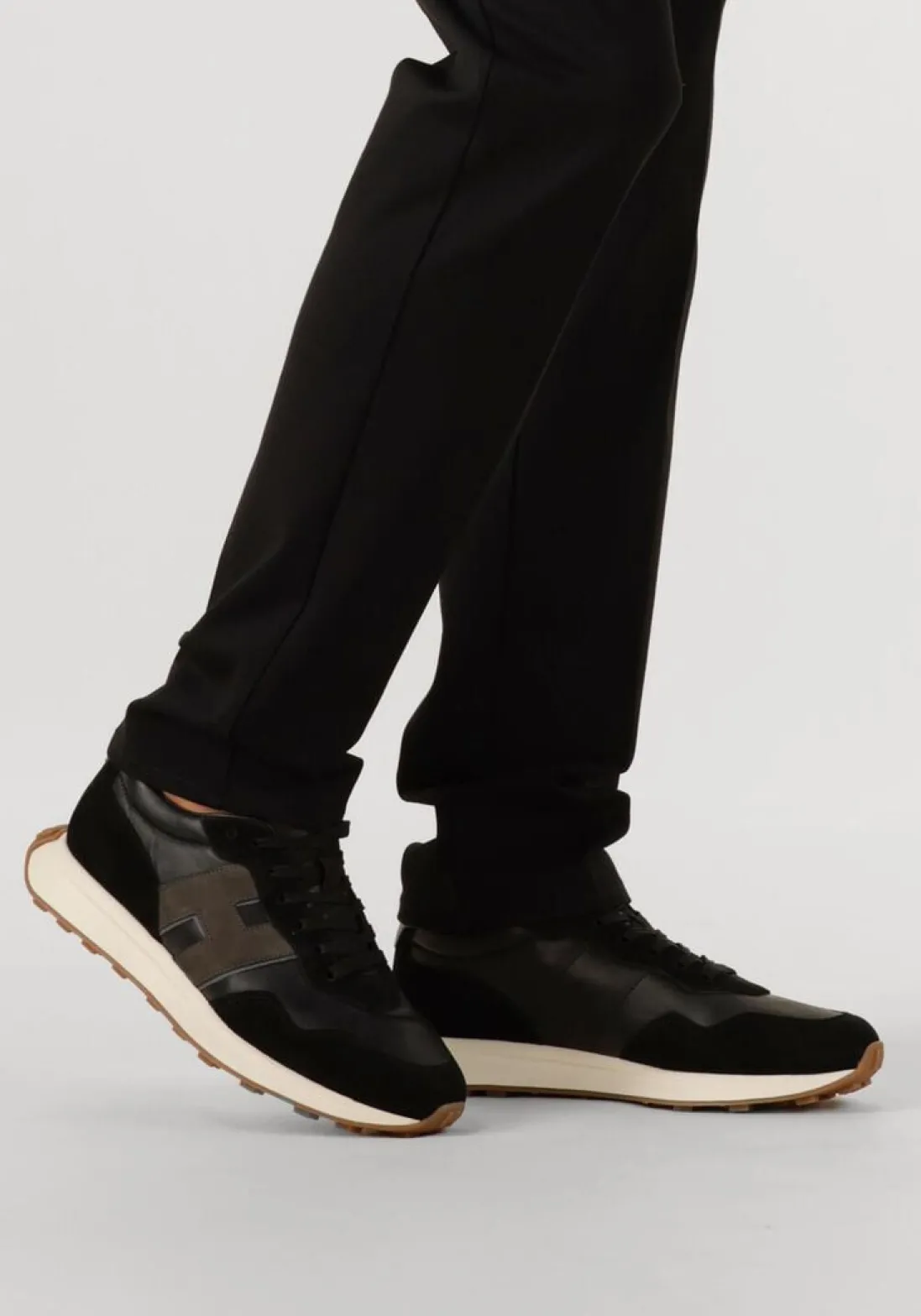 HOGAN e lage sneakers h601 allacciato h patch zwart Best