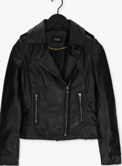 IBANA e leren jas bear blaze zwart Sale