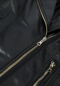 IBANA e leren jas bear blaze zwart Sale