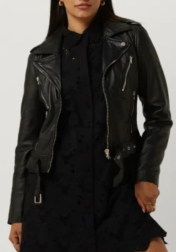 IBANA e leren jas moss zwart Hot