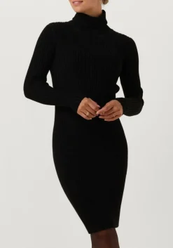 JANICE e mini jurk jurk gebreid kol travis zwart Best