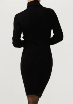 JANICE e mini jurk jurk gebreid kol travis zwart Best