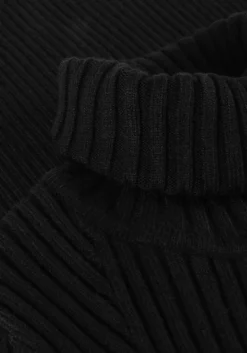 JANICE e mini jurk jurk gebreid kol travis zwart Best