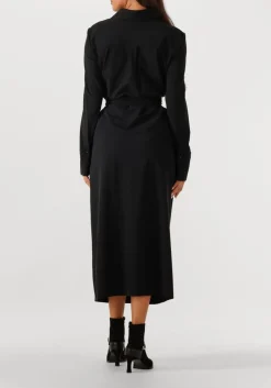 JAPAN TKY e midi jurk rasy zwart