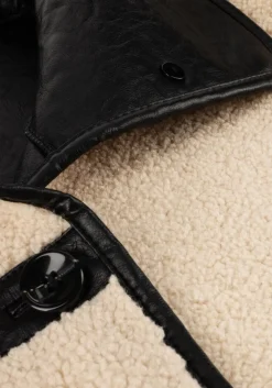 KNIT-TED e leren jas cozy zwart Online