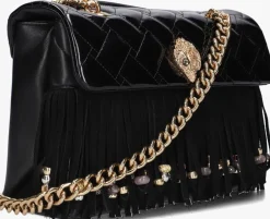 KURT GEIGER LONDON e schoudertas kensington fringe bag zwart Hot