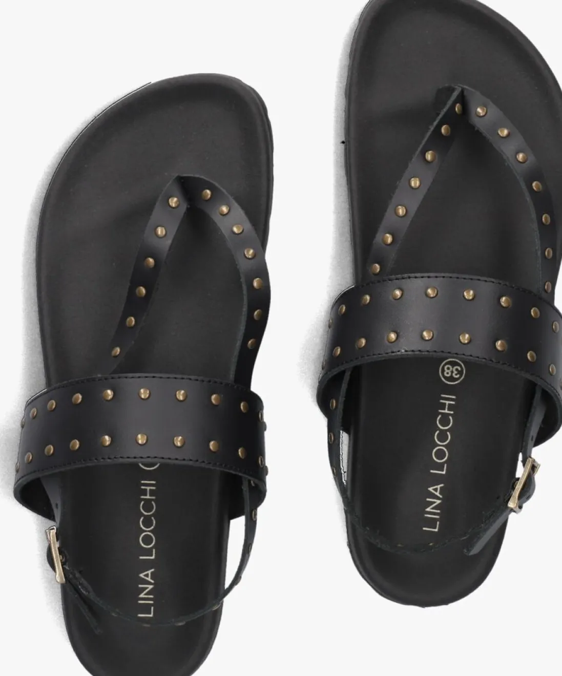 LINA LOCCHI e sandalen led teenslip sandaal met studs zwart Online