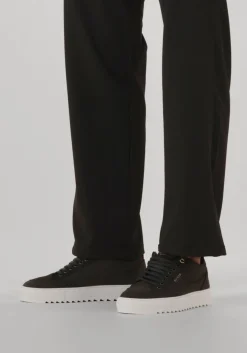 Mason Garments e lage sneakers tia nabuk zwart Outlet