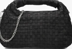 NÚNOO e núnoo schoudertas dandy braided zwart Outlet