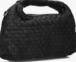 NÚNOO e núnoo schoudertas dandy braided zwart Outlet