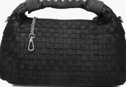 NÚNOO e núnoo schoudertas dandy braided zwart Outlet