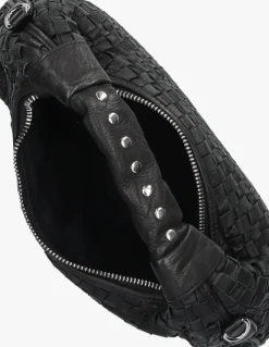 NÚNOO e núnoo schoudertas dandy braided zwart Outlet