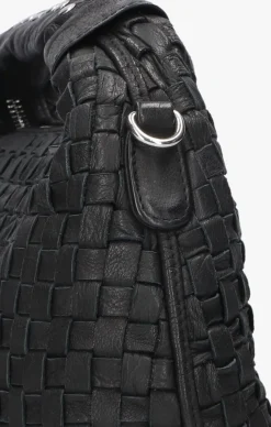 NÚNOO e núnoo schoudertas dandy braided zwart Outlet