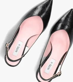 NOTRE-V e slingbacks 2315c zwart