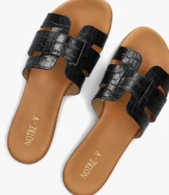 NOTRE-V e slippers 179874 zwart Outlet