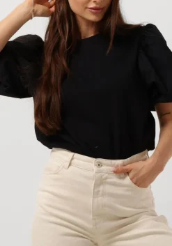 NOTRE-V e t-shirt nv-dolf puff sleeve top zwart Best