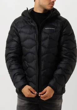 PEAK PERFORMANCE e gewatteerde jas m helium down hood jacket zwart
