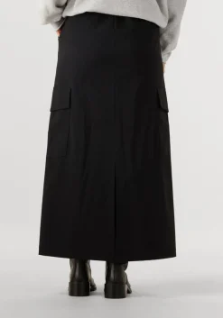 PENN & INK e maxirok skirt w25n1636 zwart
