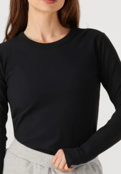 PENN & INK e tops & t-shirts longsleeve w25f1745 zwart Outlet