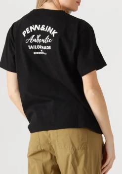PENN & INK e t-shirt t-shirt print zwart Best