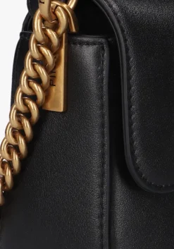 PINKO e schoudertas love one mini slouchy zwart New