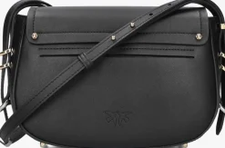 PINKO e schoudertas saddle mini zwart