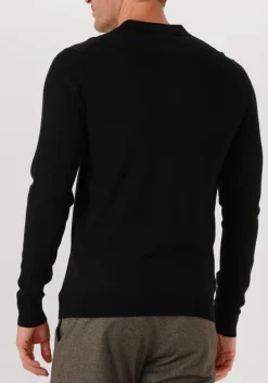 PROFUOMO e polo polo ls merino zwart Discount