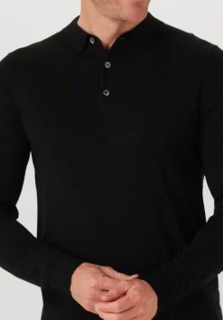 PROFUOMO e polo polo ls merino zwart Discount