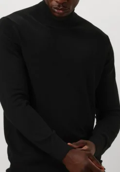 PROFUOMO e trui pullover mock zwart Clearance