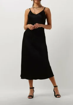 RESORT FINEST e midi jurk slip dress zwart Hot