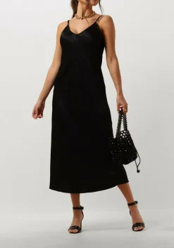 RESORT FINEST e midi jurk slip dress zwart Hot
