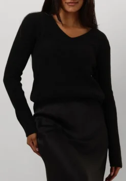 RESORT FINEST e trui v-neck rib knit zwart Sale