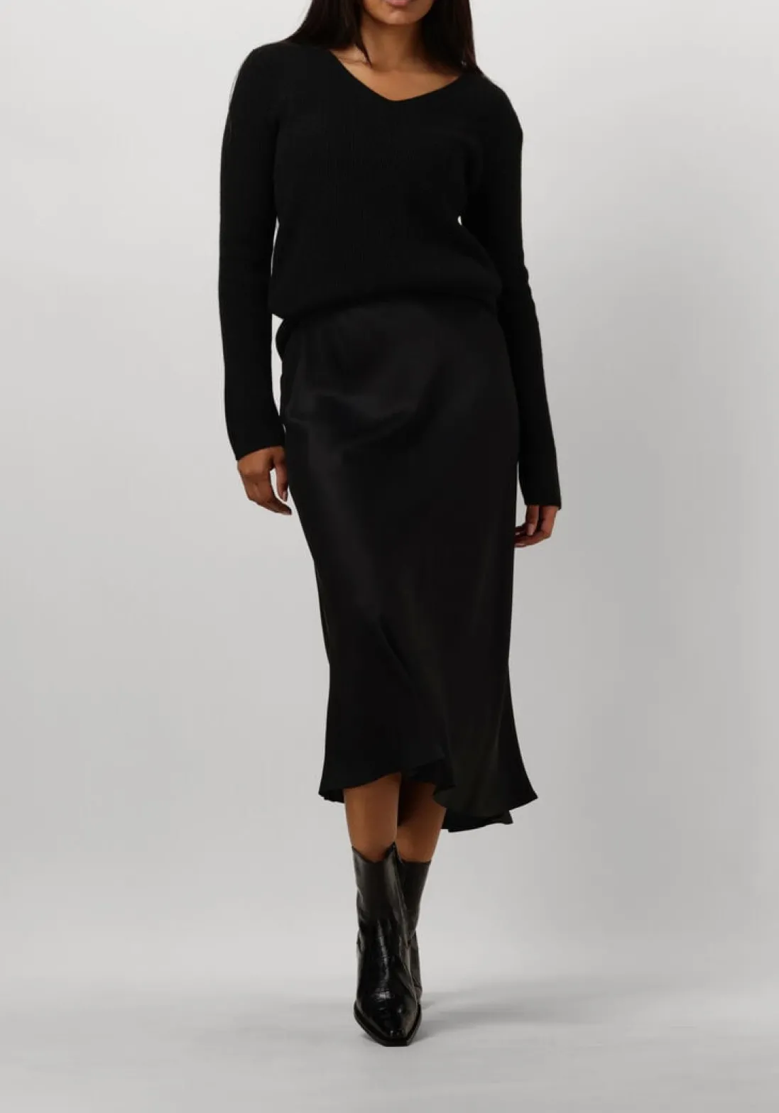 RESORT FINEST e trui v-neck rib knit zwart Sale