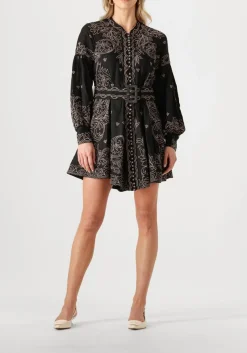 SCARLETT POPPIES e mini jurk berite short dress zwart Clearance