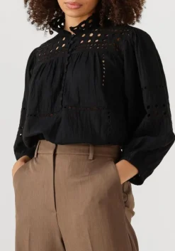 SECOND FEMALE e blouses brunie blouse zwart Discount