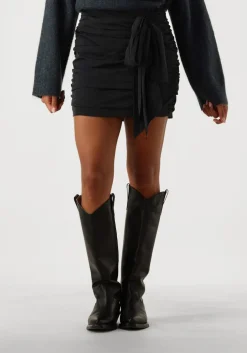 SECOND FEMALE e minirok festive skirt zwart Outlet
