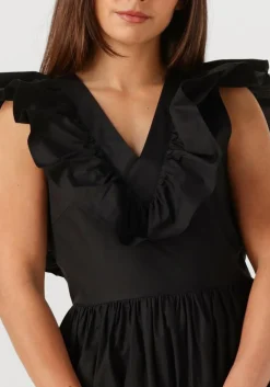 SECOND FEMALE e mini jurk zana dress zwart Discount